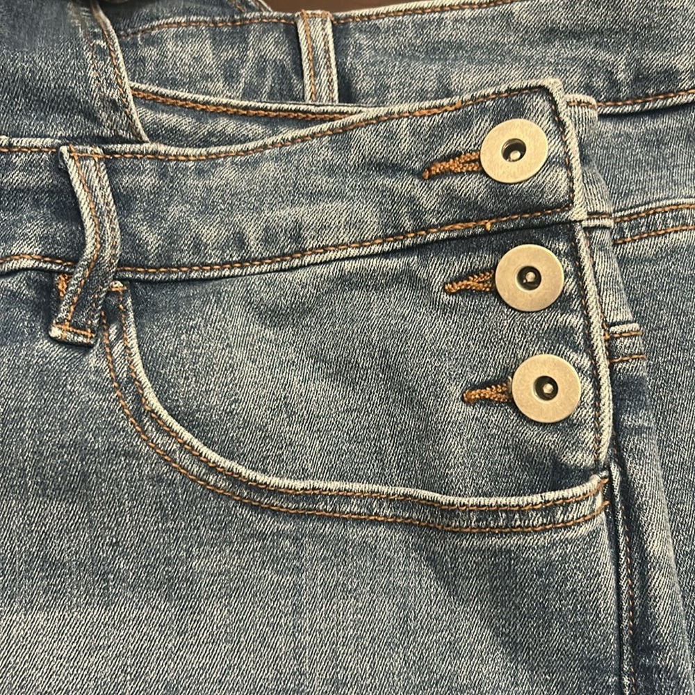 DC Jeans Denim Shortalls Overalls Blue Jean Romper Women’s Size 26 Casual - Picture 12 of 16